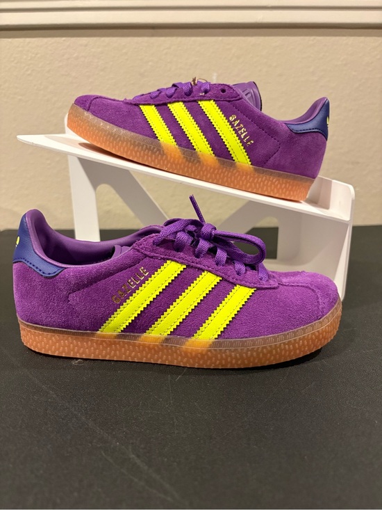 adidas Other - Adidas Gazelle CF EL I Active Purple Solar Yellow Shoes JP7136 Kid Toddler Sz 13